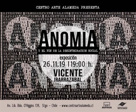 Invitación de la exposición en Centro Arte Alameda